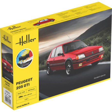 Heller STARTER KIT Peugeot 205 GTI 1:24 | RCsvet