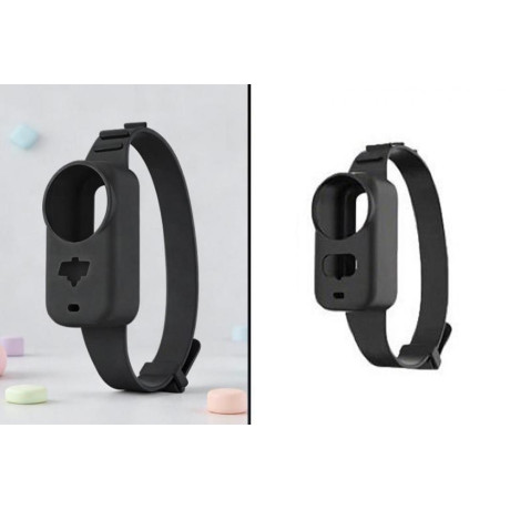 DJI Osmo Nano - Barevný silikonový řemínek na zápěstí pro DJI Osmo Nano (Black)