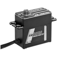 Digitális HiVolt standard szervo mag nélküli motorral és fém fogaskerekekkel, 3x golyóscsapággyal, 40/50/60kg 6.0/7.4/8.4V-nál és 0.18/0.16/0.14s 6.0/7.4/8.4V-nál, súly 87g, méretek 40.3x20.2x38.7mm. Üzemi feszültség 4.8 - 8.4V.