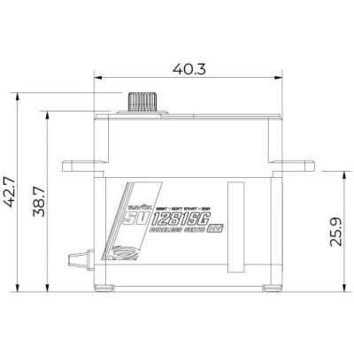 SV-1281SG HiVOLT digitální servo (60kg-0,14s/60°)