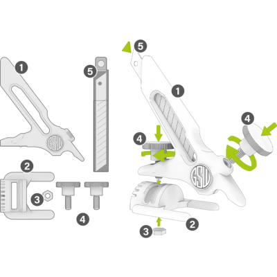 3D nyomtatott vágó EVA hab és habkarton ferde vágásához | RCsvet