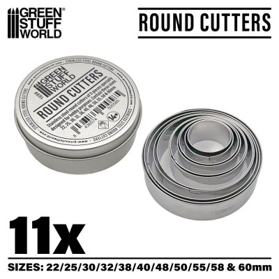 Kerek talpas vágó - 11 darabos készlet | RCsvet