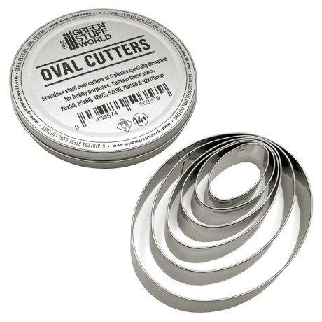 Ovális talpas vágó - 6 darabos készlet | RCsvet