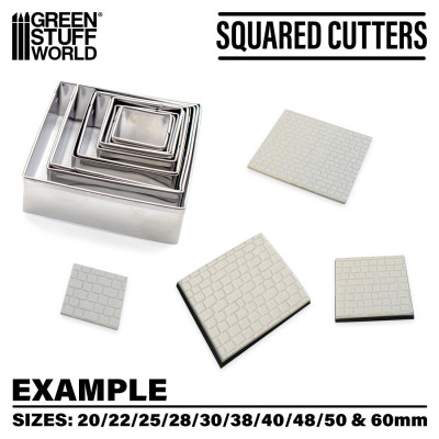 Négyzet alakú talpvágók - 10 darabos készlet | RCsvet