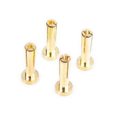 Works Team 4mm/G4 Gold zlaté konektory, délka 18mm, 4 ks
