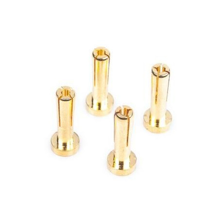 Works Team 4mm/G4 Gold zlaté konektory, délka 18mm, 4 ks