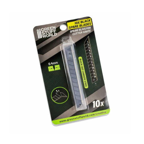 10 db tartalék fekete penge 9 mm | RCsvet