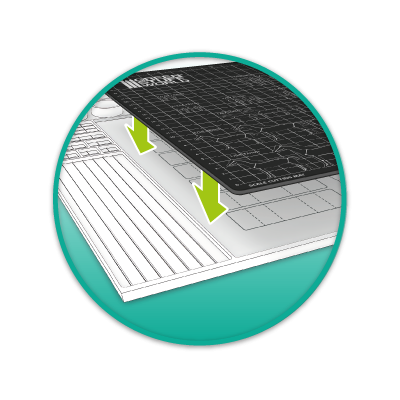 Szilikon festőszőnyeg szélekkel | RCsvet