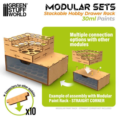 Rakásolható 30 ml-es festéktartó mágnesekkel | RCsvet