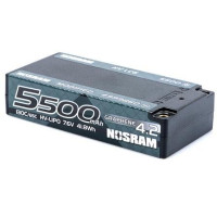 Az új G4.2 2026-os sorozat új mércét állít a Shorty típusú LiPo akkumulátorok számára a módosított kategóriában. Ez az 5500 mAh kapacitású akkumulátor a legnagyobb kapacitást ötvözi a megnövelt C-árammal az LCG kialakításban. Elegendő kitartást biztosít akár 7 perces döntőkhöz is.