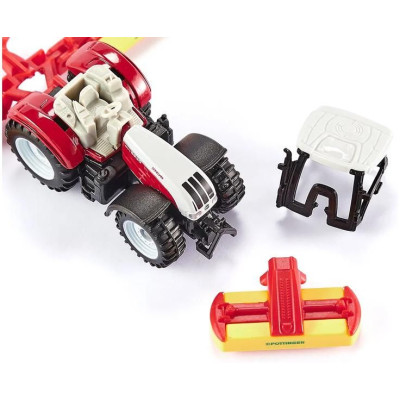 SIKU Blister - traktor Steyr se sekacími nástavci