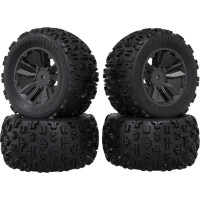 Alkatrész Arrma Mini Kraton RC autómodellekhez: dBoots Copperhead gumikkal szerelt kerék (4). Méretek ⌀3,54" (52 mm), tárcsa ⌀2,05" (90 mm). A vezető egy 12 mm-es hatszögletű átmérőjű kerék.