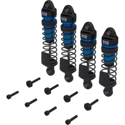 Arrma tlumič kompletní přední/zadní modrý (4): Mini Kraton