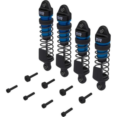 Arrma tlumič kompletní přední/zadní modrý (4): Mini Kraton