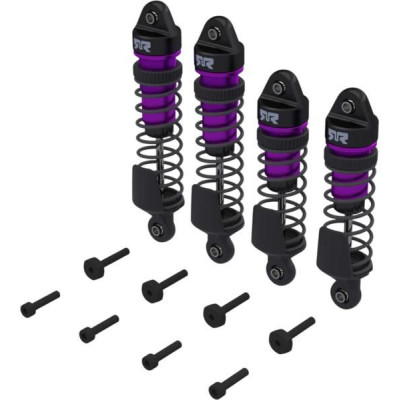 Arrma tlumič kompletní přední/zadní fialový (4): Mini Kraton