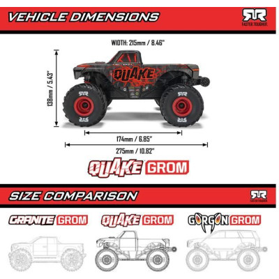 Arrma Quake Grom 1:16 4WD Smart RTR fialová