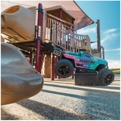 Arrma Mini Kraton 3S DSC BLX 1:16 4WD RTR tyrkysová/růžová