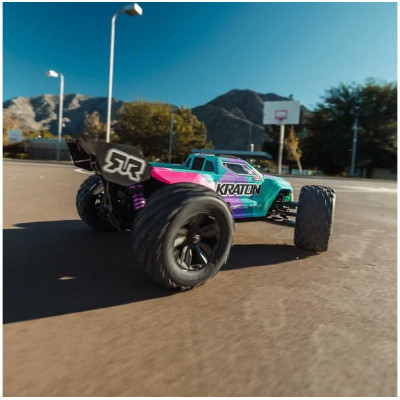 Arrma Mini Kraton 3S DSC BLX 1:16 4WD RTR tyrkysová/růžová