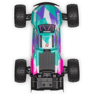 Arrma Mini Kraton 3S DSC BLX 1:16 4WD RTR tyrkysová/růžová