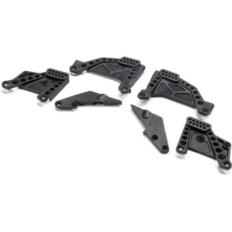 Axial věže tlumičů & držáky panhard, přední/zadní: SCX10 III HP