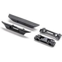 Alkatrész az Axial SCX10 III HP RC modellautóhoz: első, hátsó lökhárítók. Tartókkal együtt. A kialakítás maximális hasmagasságot tesz lehetővé.