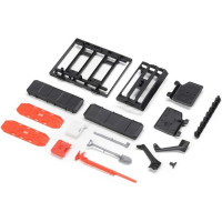 Alkatrész Axial SCX30 RC autómodellekhez: Jeep Wrangler JLU tetőcsomagtartó.