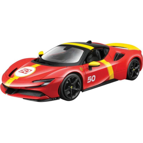 Bburago Ferrari SF90 Stradale Asseto Fiorano 1:18 červená