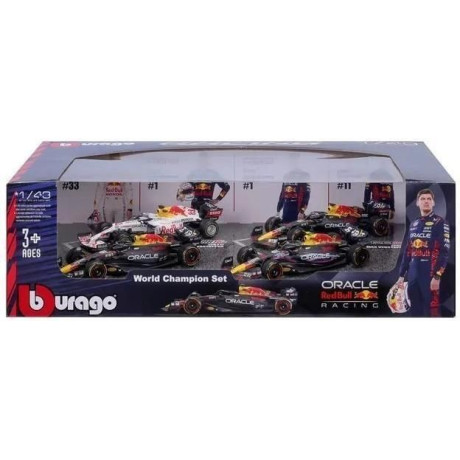 Bburago Red Bull Racing 1:43 NO1 Max Verstappen (dárkový set 4ks)