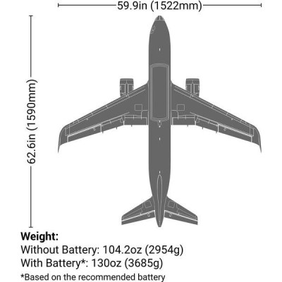 E-flite Airbus A320neo 1.5m PNP
