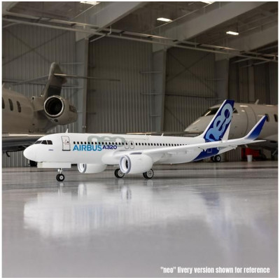 E-flite Airbus A320neo 1.5m EDF AS3X+ SAFE Select BNF Basic bílý