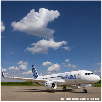 E-flite Airbus A320neo 1.5m EDF AS3X+ SAFE Select BNF Basic bílý