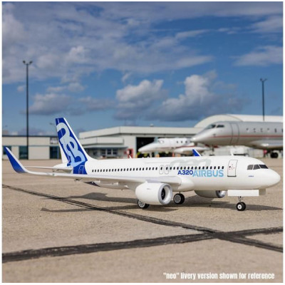 E-flite Airbus A320neo 1.5m EDF AS3X+ SAFE Select BNF Basic bílý