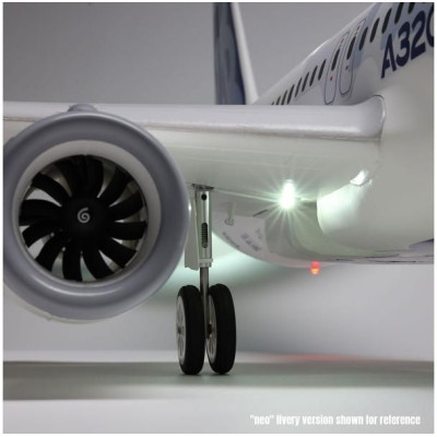 E-flite Airbus A320neo 1.5m EDF AS3X+ SAFE Select BNF Basic bílý