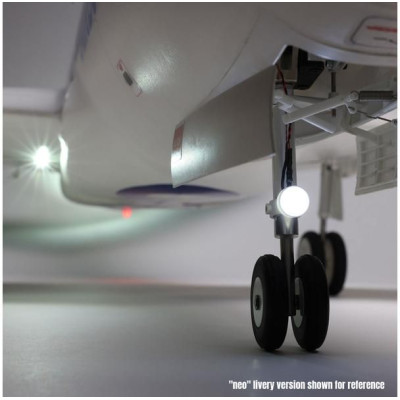 E-flite Airbus A320neo 1.5m EDF AS3X+ SAFE Select BNF Basic bílý