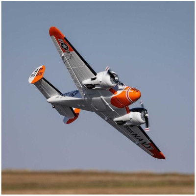 E-flite Beechcraft D18/RC-45J 1.5m BNF Basic AS3X+ SAFE Select