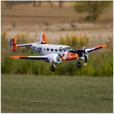 E-flite Beechcraft D18/RC-45J 1.5m BNF Basic AS3X+ SAFE Select