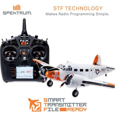 E-flite Beechcraft D18/RC-45J 1.5m BNF Basic AS3X+ SAFE Select