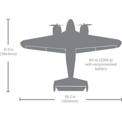 E-flite Beechcraft D18/RC-45J 1.5m PNP
