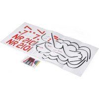 E-flite Gee Bee R-2 1.0m RC modellrepülőgép alkatrész: matricák.