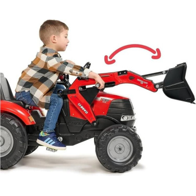 FALK - Šlapací traktor Case IH Puma 240CVX s nakladačem, rypadlem a vlečkou