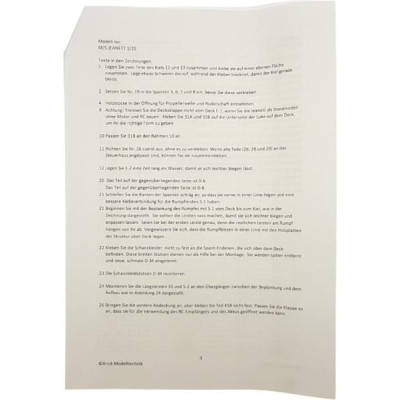 Modell-Tec MS Jeanett 1:25 kit