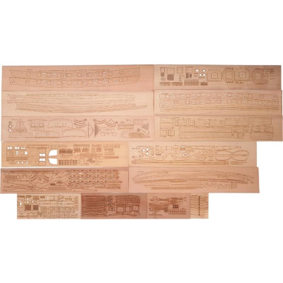 Vanguard Models HM Brig Harpy 1796 1:64 kit + měděné plankování