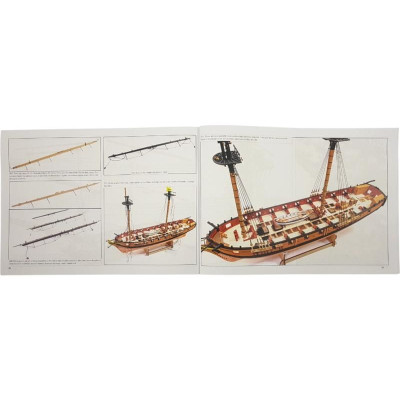 Vanguard Models HM Brig Harpy 1796 1:64 kit + měděné plankování