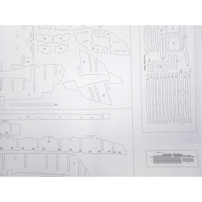 Vanguard Models HM Brig Harpy 1796 1:64 kit + měděné plankování