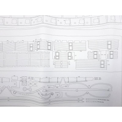 Vanguard Models HM Brig Harpy 1796 1:64 kit + měděné plankování