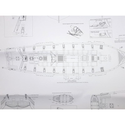 Vanguard Models HM Brig Harpy 1796 1:64 kit + měděné plankování