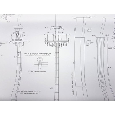 Vanguard Models HM Brig Harpy 1796 1:64 kit + měděné plankování