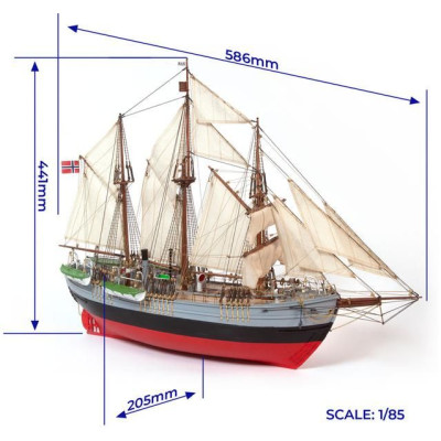 OCCRE Fram výzkumná loď 1:85 kit