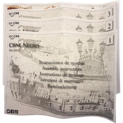 OCCRE Black Swan pirátská loď 1:75 kit