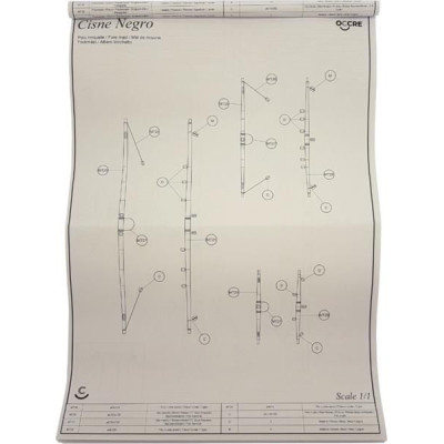 OCCRE Black Swan pirátská loď 1:75 kit